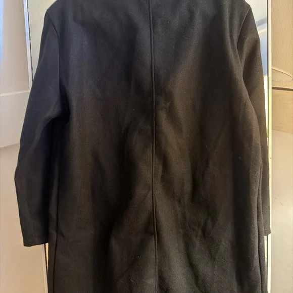 NEW Double Breasted Lightweight Pockets Mid Peacoat Coat L/XL - Picture 6 of 6